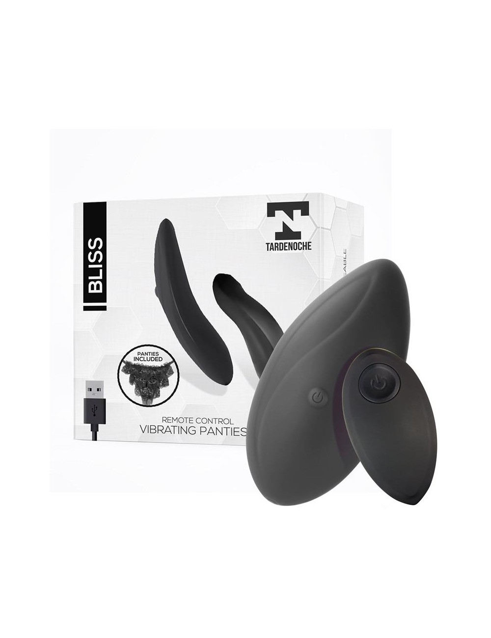 Bliss Estimulador de Braguita con Control Remoto USB Silicona