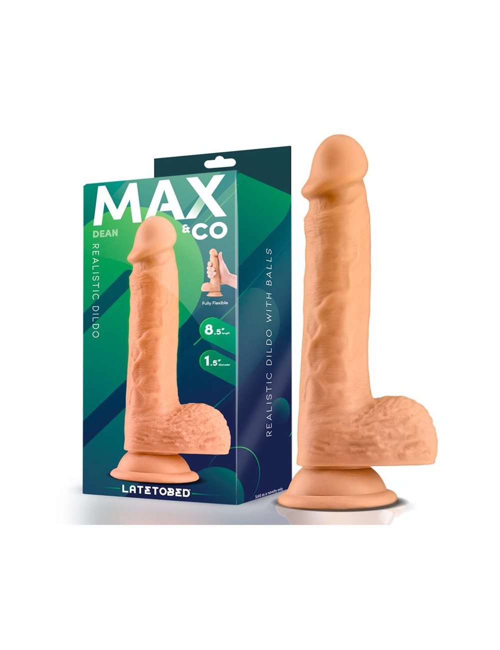 Dean Dildo Realista con Testiculos 85 Natural