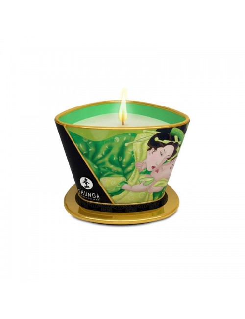Shunga Vela de Masaje Verde Exotico