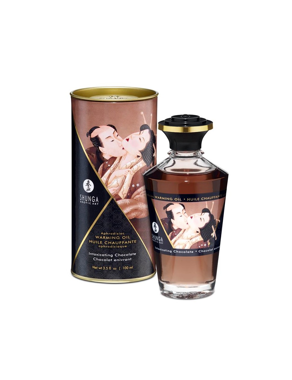Shunga Aceite de Masaje Efecto Calor Aroma a Chocolate
