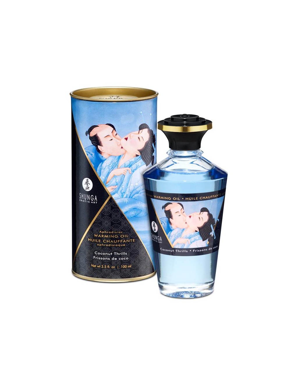Shunga Aceite de Masaje Efecto Calor Aroma a Coco