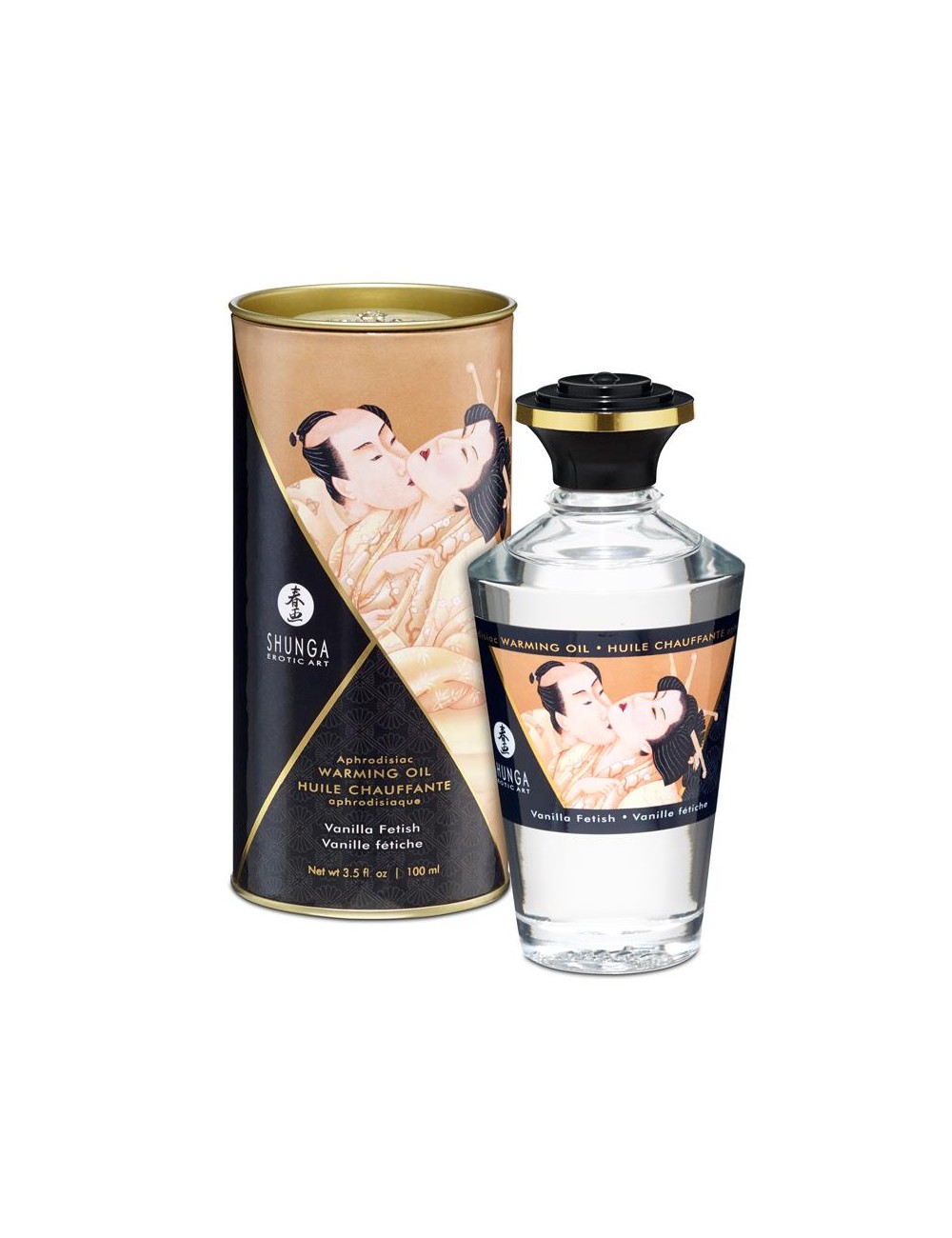 Shunga Aceite de Masaje Efecto Calor Aroma a Vainilla