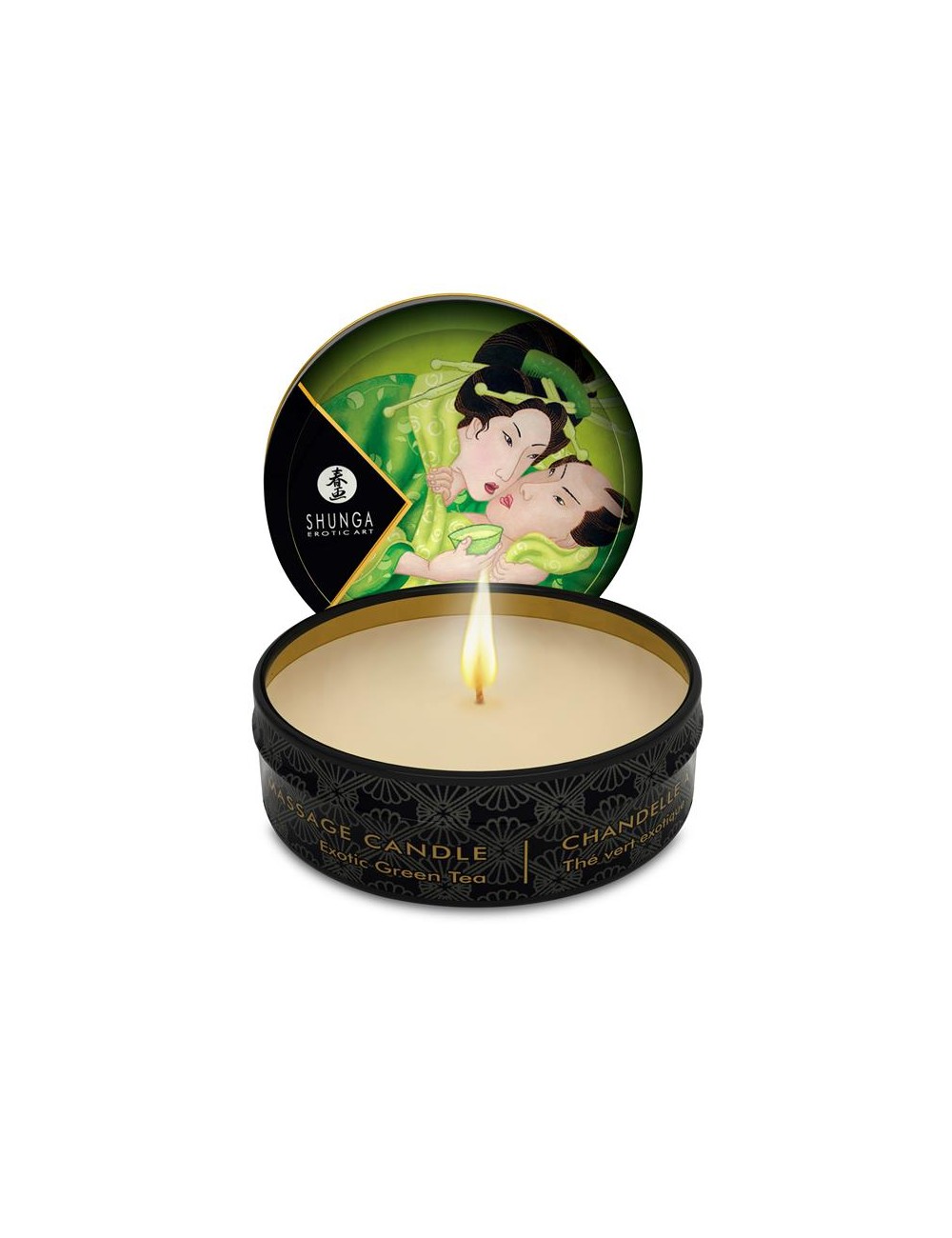 Shunga Mini Vela de Masaje Te Verde