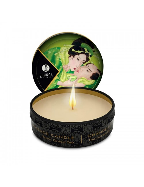 Shunga Mini Vela de Masaje Te Verde