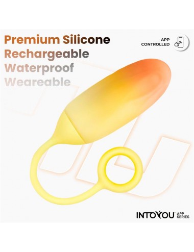 Huevo Silicona Doble Capa con APP Amarillo Naranja