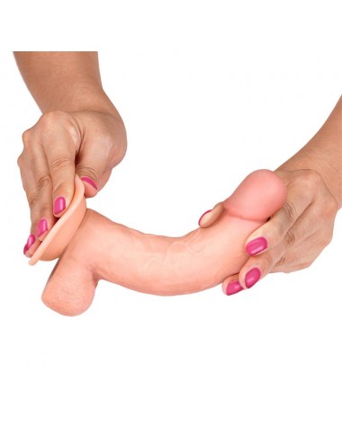Slidy Dildo Realista Dual Layer Retractil y Orientable 8
