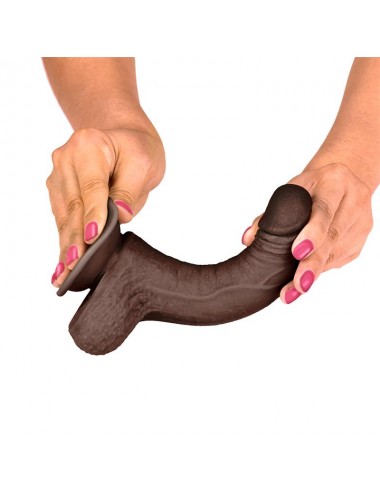 Slidy Dildo Realista Dual Layer Retractil y Orientable 7