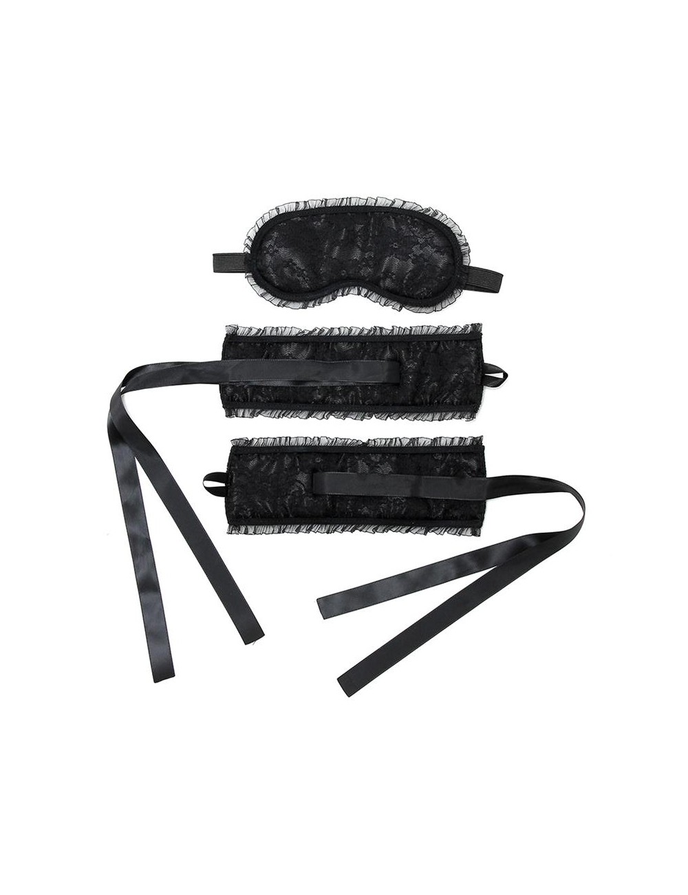 Esposas y Mascara Burlesque Negro