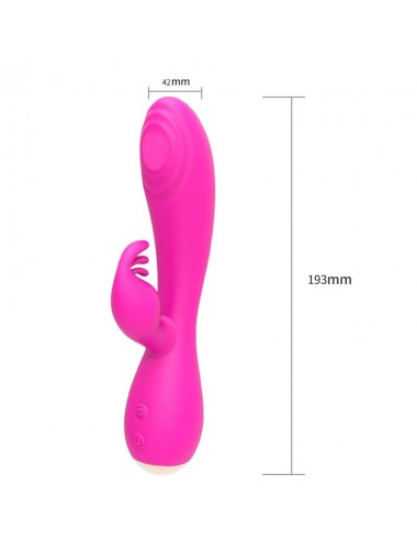 Conejito Vibrador Magic Stick con Pulsacion Fucsia