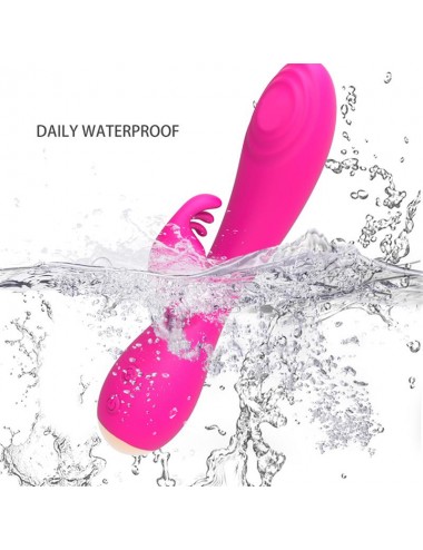 Conejito Vibrador Magic Stick con Pulsacion Fucsia