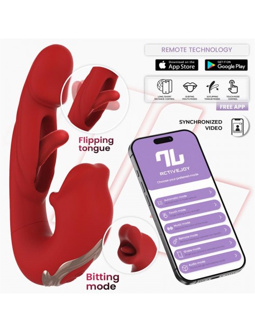 Mouty Vibrador Funcion Mordisqueo y Flipping con App