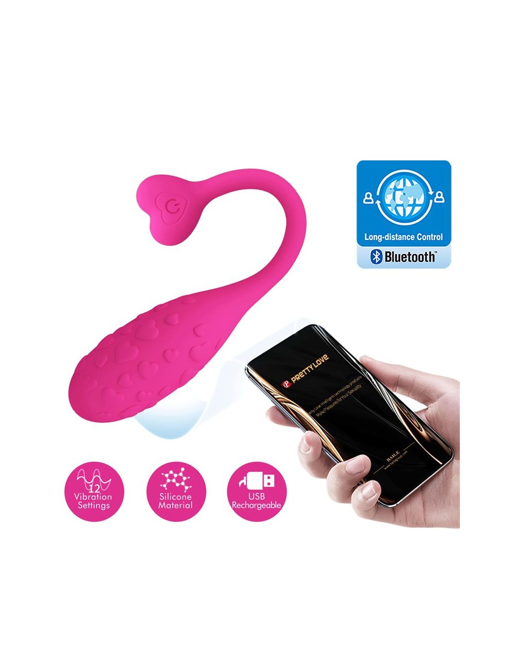 Fisherman Huevo Vibrador con APP