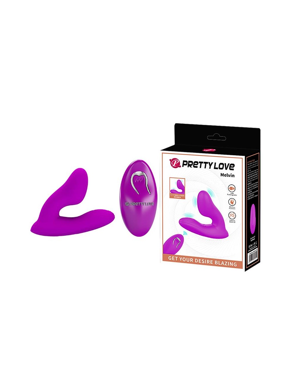Melvin Plug Anal con Vibracion y Control Remoto