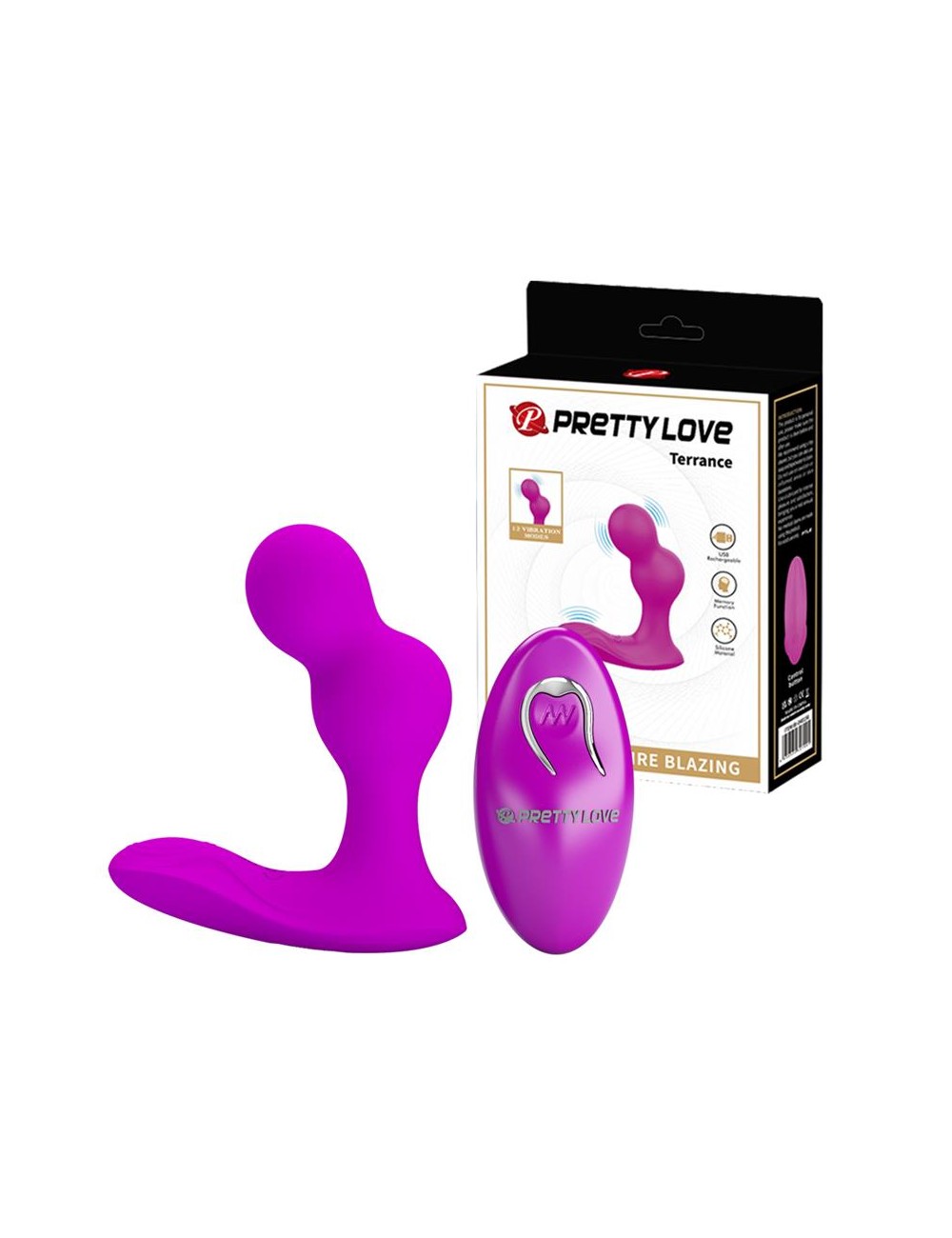 Terrance Plug Anal con vibracion y Control Remoto