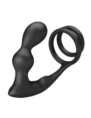 Marshall Plug Anal con Vibracion y Anillo para el Pene y Testiculos