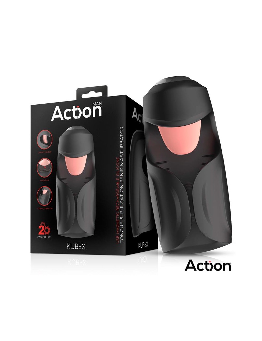 Kubex Masturbador con Lengua Pulsacion y Vibracion