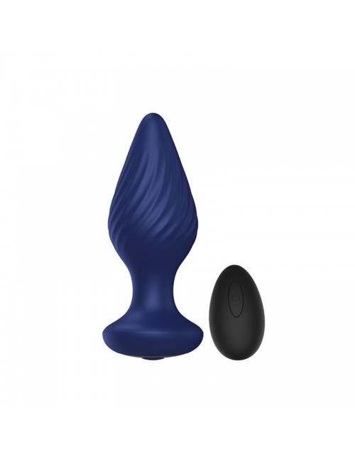Spiral Plug Anal con Vibracion y Control Remoto