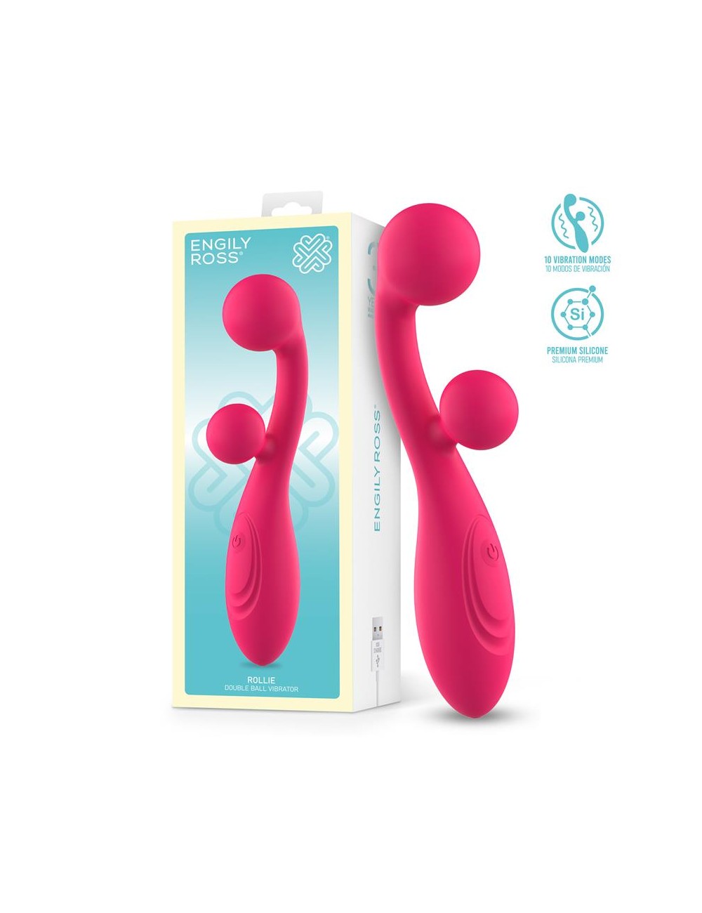 Rollie Vibrador con Doble Bola Estimuladora