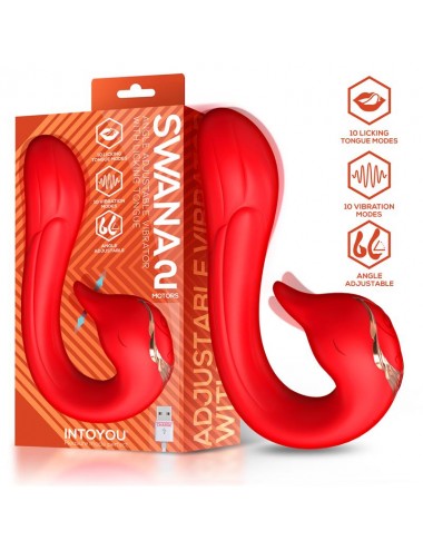 Swana Vibrador con Lengua y angulo Ajustable