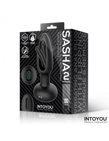 Sasha Plug con Vibracion y Lengua Flipping yControl Remoto