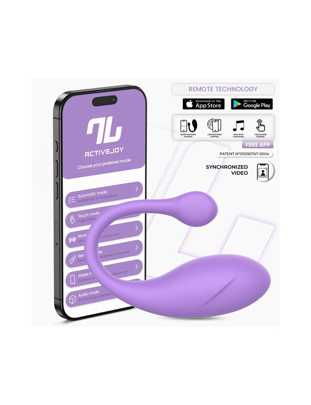 Bulby Huevo Vibrador con APP Lavanda