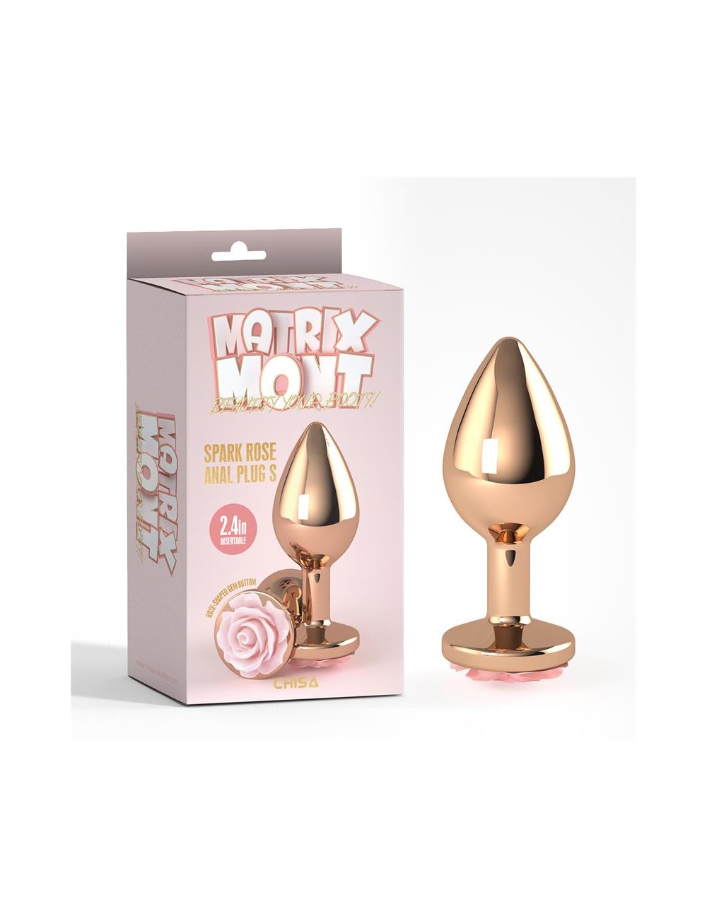 Plug Anal con Joya Spark Rose Talla S