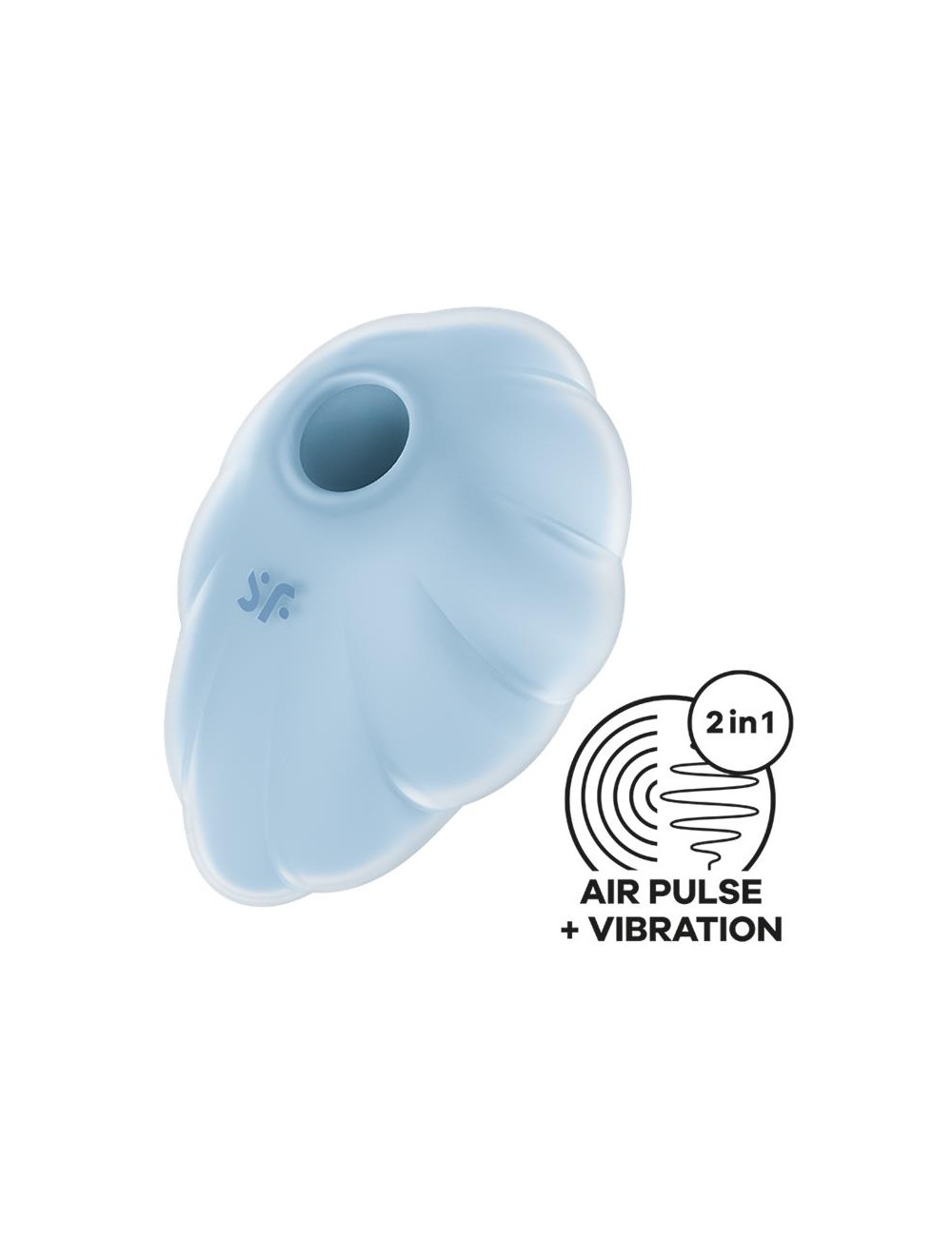 Cloud Dancer Succionador y Vibrador Azul