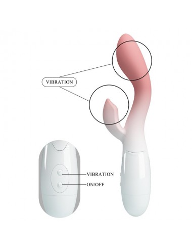 Brighty Vibrador Blanco y Rosa