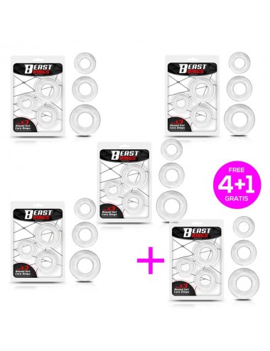 Pack 4+1 Set 3 Anillos para...