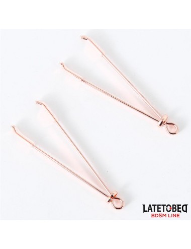 Pinzas para Pezones Color Oro Rosa