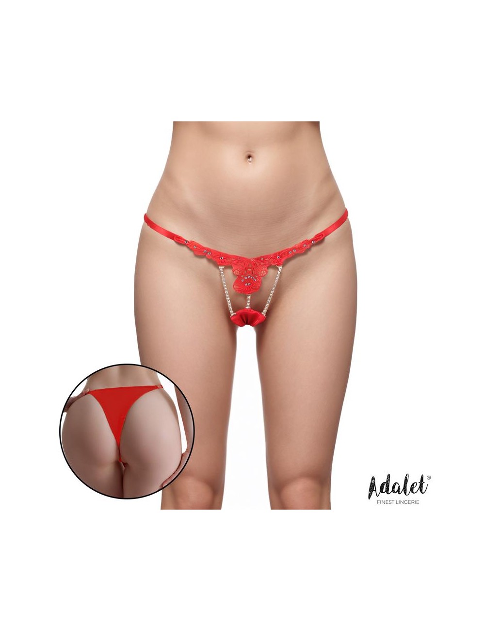 Sophie Tanga de Encaje con Brillantes