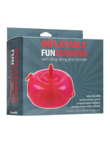 Cojin Hinchable con Dildo Vibracion y Control Remoto Ding Dong