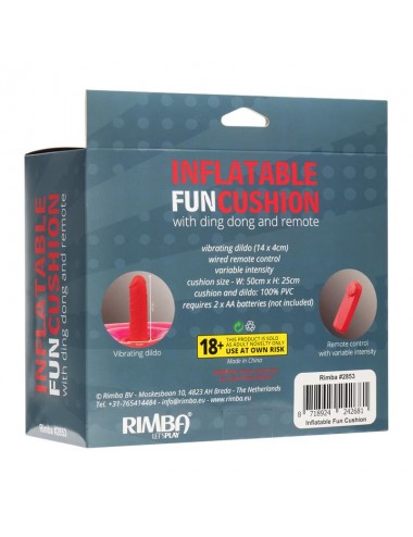 Cojin Hinchable con Dildo Vibracion y Control Remoto Ding Dong