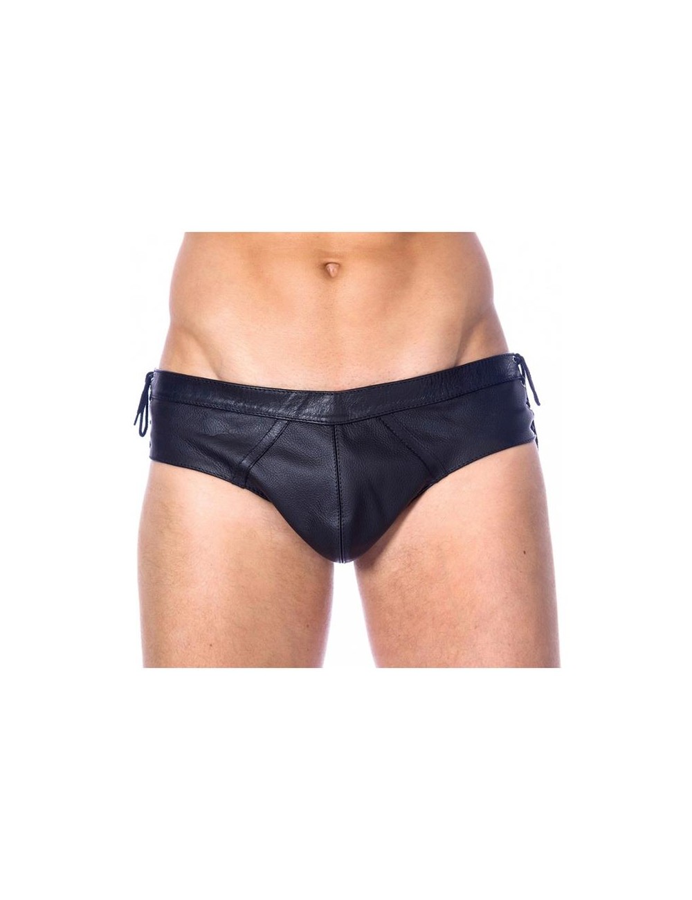 Slips de Cuero Ajustable Color Negro