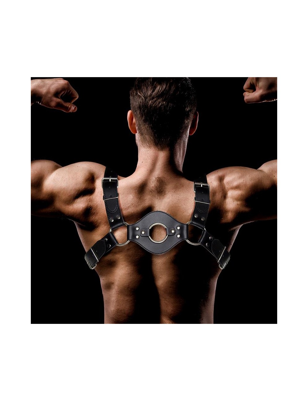 Quovis Arnes Masculino para Bondage Cuero Vegano