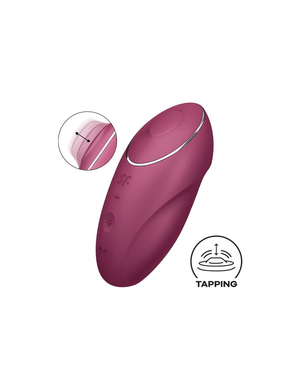 Tap and Climax 1 Vibrador y Tapping Rojo