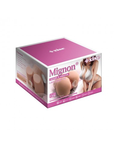 Masturbador Torso Mignon con Vibracion y Sucking 61 kg