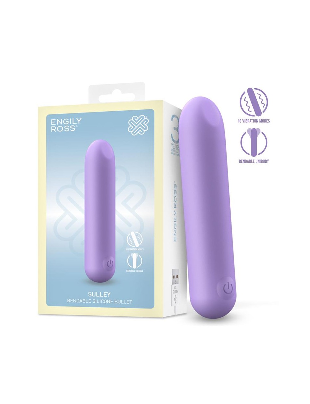 Sulley Bala Vibradora Silicona Liquida Unibody Flexible USB