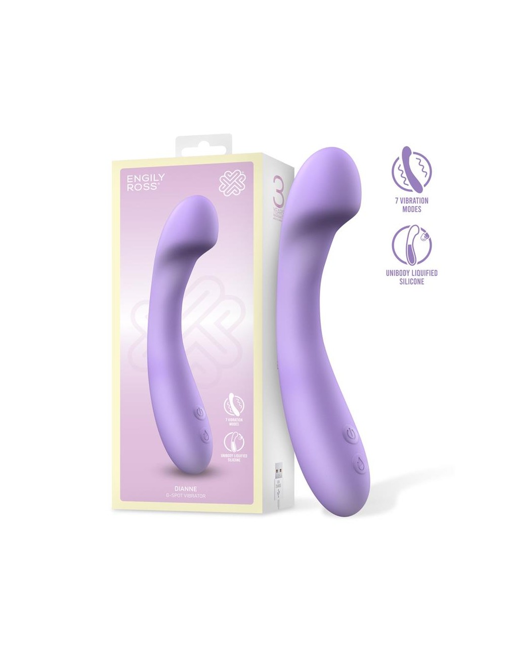 Dianne Vibrador Silicona Liquida Unibody Punto G Flexible USB