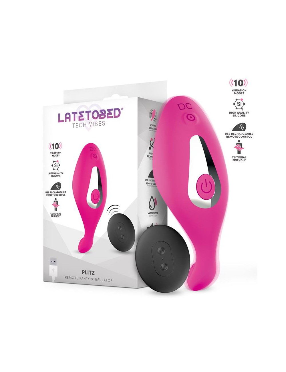 Plitz Estimulador de Braguita con Control Remoto USB
