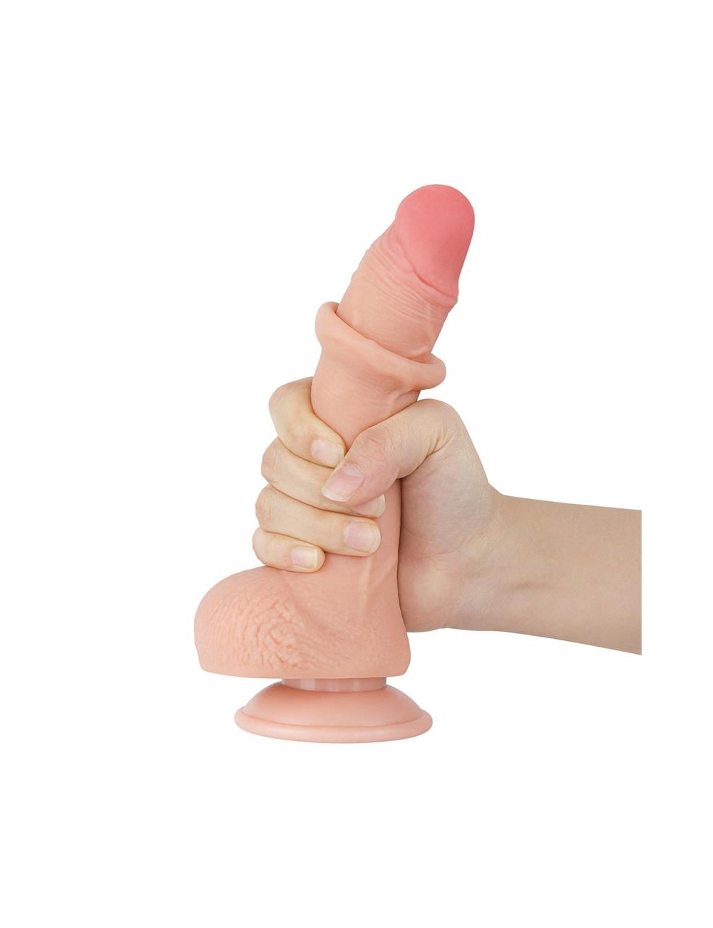 Dildo Dual Layer Piel Deslizante Retractil 75