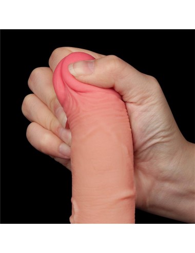 Dildo Dual Layer Piel Deslizante Retractil 75