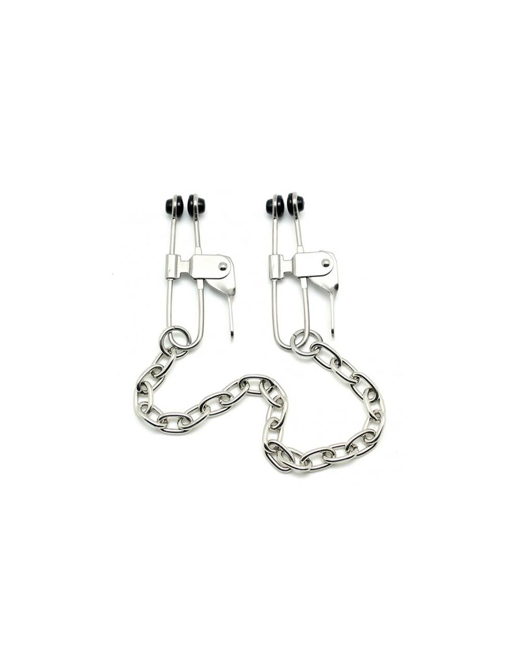 Pinzas Pezones Cadena Metal