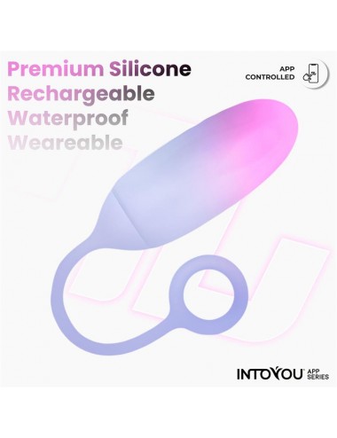Huevo Silicona Doble Capa con APP Rosa Azul
