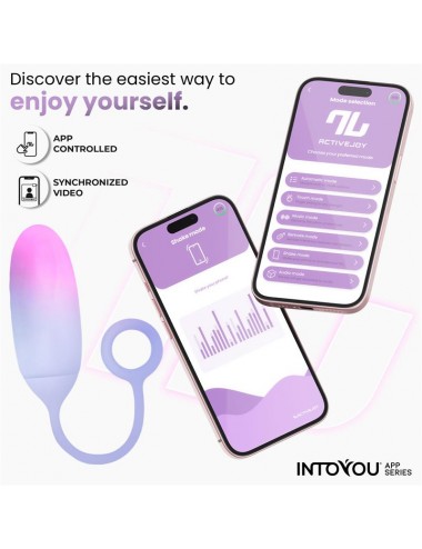 Huevo Silicona Doble Capa con APP Rosa Azul
