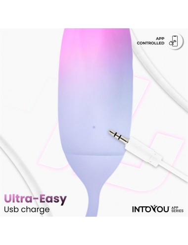 Huevo Silicona Doble Capa con APP Rosa Azul