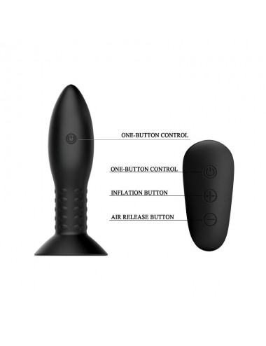Plug Anal Inflable con Vibracion y Rotacion