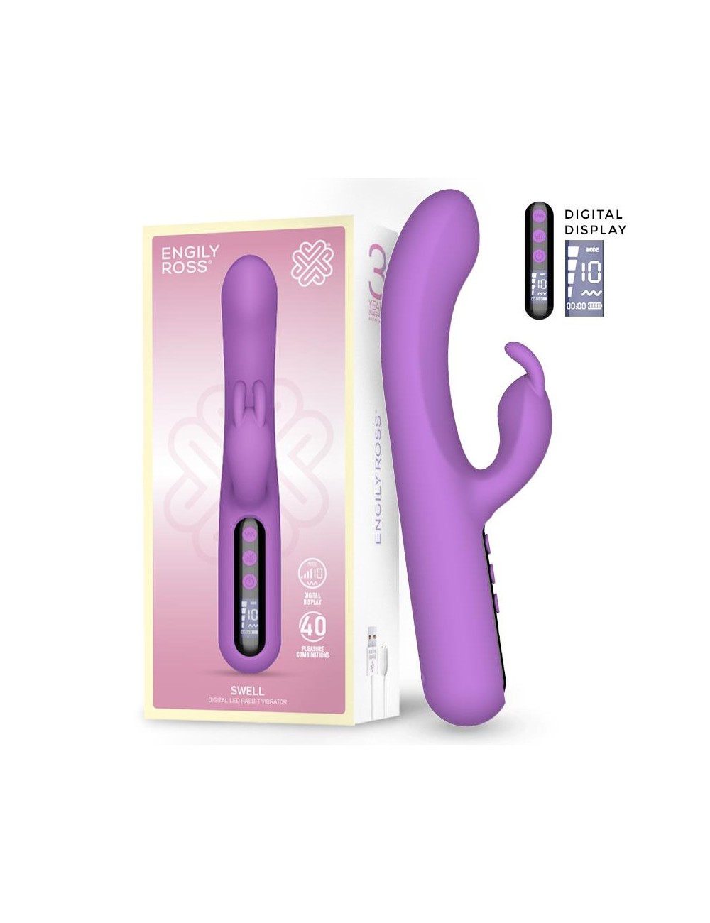 Swell Vibrador con Pantalla Digital y Gran Potencia