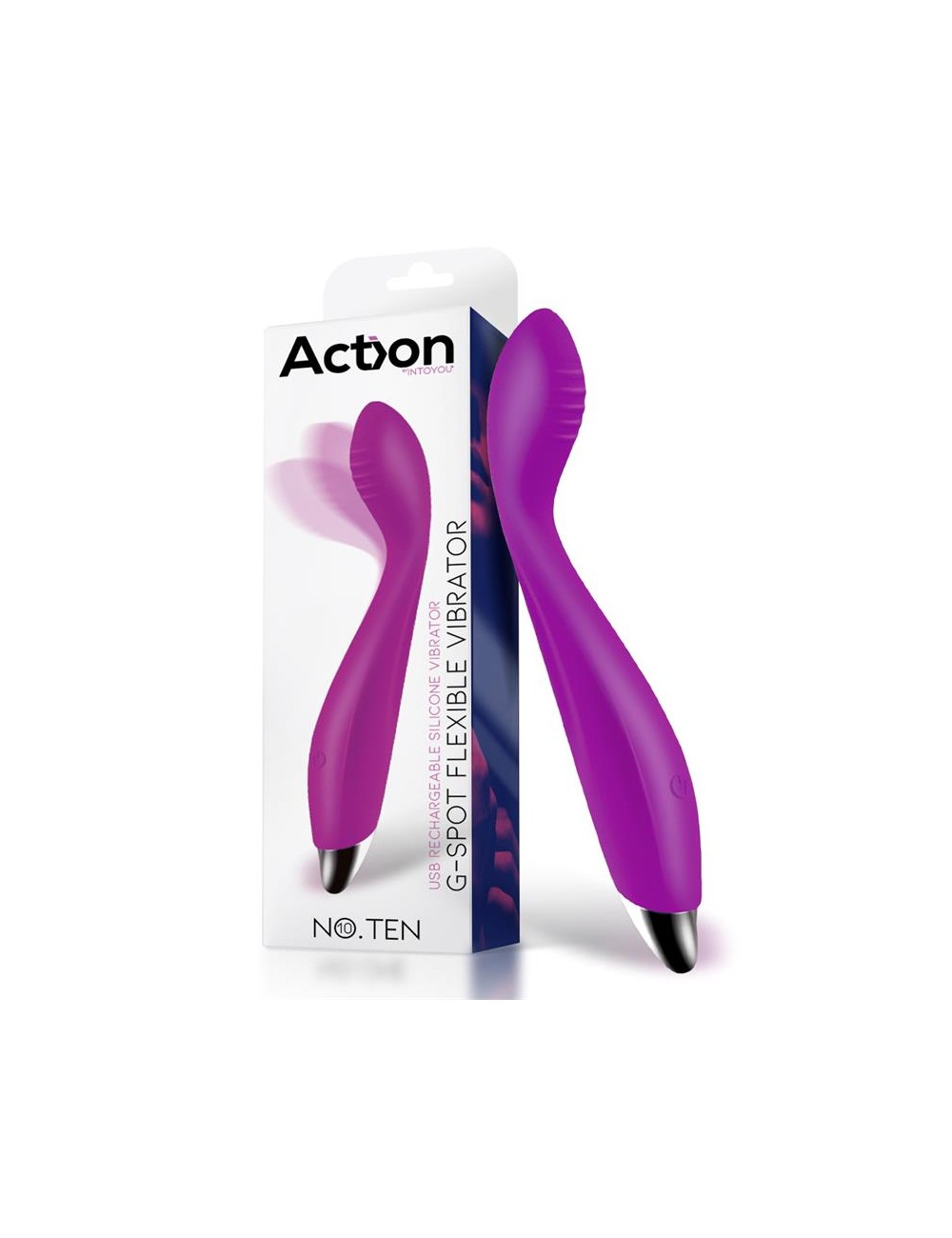 No Ten Vibrador Hiper Flexible Punto G USB Magnetico Silicona