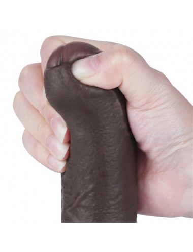 Dildo Dual Layer Piel Retractil 7